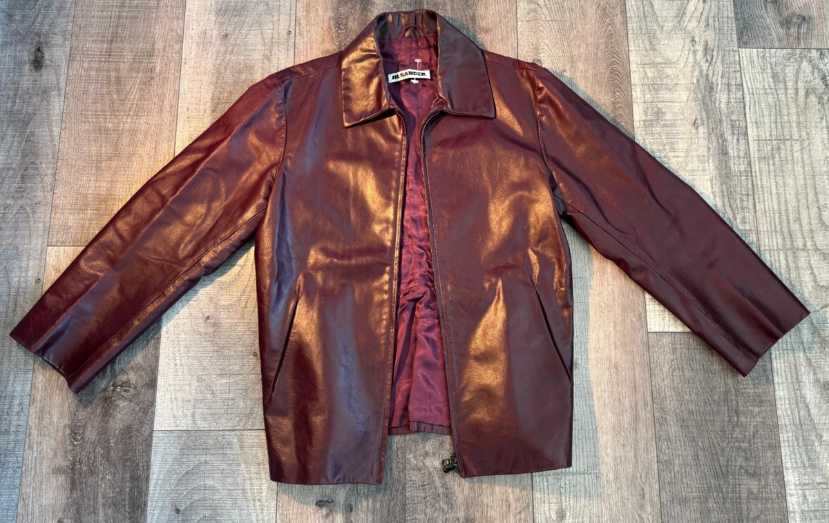 Jil Sander Leather Outer Shell Casual Coats, Jackets & Vests for