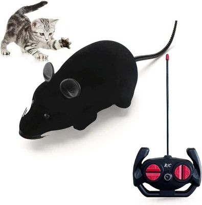 MYCREATOY MYCreator Remote Control Fake Rat Realistic Mouse Cat Toy Mice RC Toy Cat Mice