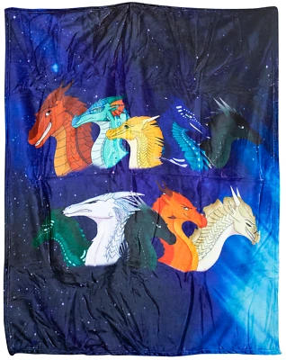 Manta Wings of Fire Dragons Silky Feel, súper suave 50"x40" ¡Nueva! (S4) Foto 1 de 2