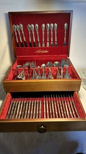 Vintage Noritake Serenade 124pc Silver Plate Cutlery Canteen Excellent Condition - Picture 1 of 16