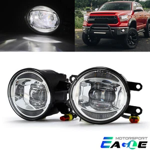 Fit 10-14 Toyota 4Runner 14-21 Toyota Tundra Tacoma Bumper LED Black Fog Lights - Picture 1 of 1