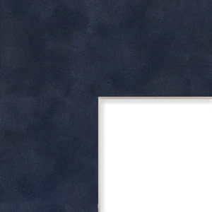 Craig Frames Torrent Blue Suede Mat With Bevel Cut Opening For a Picture Frame - Picture 1 of 2