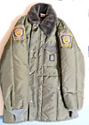 REFRIGIWEAR 392 MEN'S O.D. GREEN PARKA JACKET COAT Size XL,USA w/2 PA Game Patch