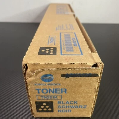 Konica Minolta TN221 Black Toner Cartridge 250g for Bizhub C227 / C287 LOW YIELD