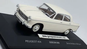 PEUGEOT 404 BERLINE BEIGE 1961 ODEON 080 ECHELLE AU 1/43ème voiture collection - Foto 1 di 6