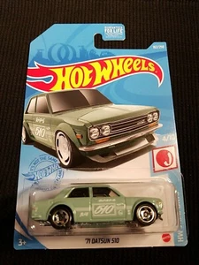 Hot Wheels 2021 HW J-Imports '71 Datsun 510 Error Variant 5Spoke Wheels 4/10 - Picture 1 of 10