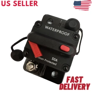 50 Amp In-Line Circuit Breaker Solar/Audio/Car/RV 50A/50AMP Fuse 12V/24V/32V/48V - Picture 1 of 1