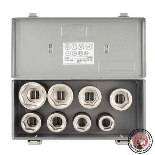 NEW TONE 3/4 Drive 6 Point Impact Socket Set w/Case NV608S - Image 1 of 1