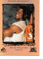 Ricky Williams 1999 SP Top Prospects Batavia Muckdogs Gold Baseball Card FREE SH
