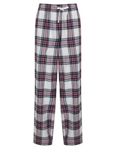 Skinnifit Damen Tartan kariert Lounge Hose Damen Flanell Nachtwäsche PJ Unterteil - Bild 1 von 8