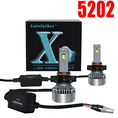 5202 H16 LED Fog Light Bulb 6000K for 2007-2015 Chevy Silverado 1500 White 2800W Foto 1 de 4