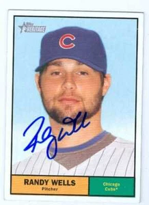 Randy Wells autographed Baseball Card 2010 Topps Heritage Baseball Card #379 - Picture 1 of 1