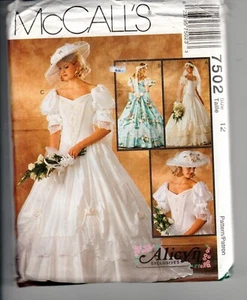 1995 Alicyn Exclusive McCall's Pattern 7502 Wedding Bridesmaid Dress Size 12 - Picture 1 of 2