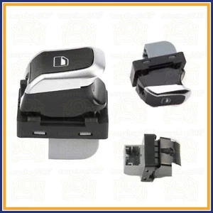 PULSANTE INTERRUTTORE PER AUDI A4 B8 8K A5 Q5 TASTO COMANDO VETRI ELETTRICI CROM - Foto 1 di 4