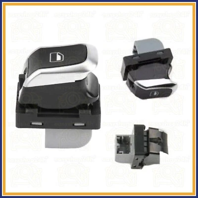PULSANTE INTERRUTTORE PER AUDI A4 B8 8K A5 Q5 TASTO COMANDO VETRI ELETTRICI CROM - Immagine 1 di 4