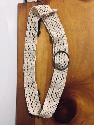 Womens Beige Crotchet Belt - Image 1 of 4