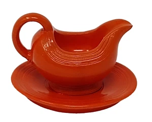 Fiestaware Miniature Gravy Boat Mini Red Genuine Fiesta Collectible Accessory - Picture 1 of 12