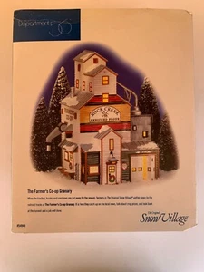 Department 56 Snow Village The Farmer's Co-op Granary Retired - Imagen 1 de 3