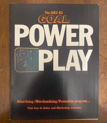 Goal: Official NHL Magazine - 1982/83 Advertising Program - AUTHENTIC - Image 1 of 3
