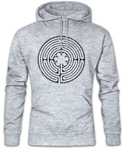 Flower Maze Hoodie Kapuzenpullover Labyrinth Mystik Hypnose Hypnotize Spirale - Picture 1 of 1