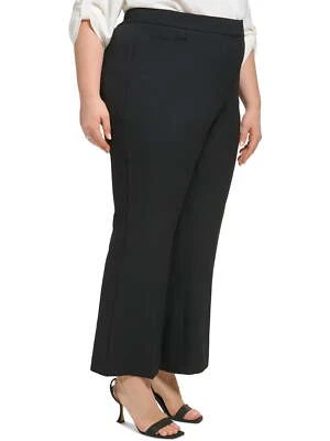 /LX084/ Calvin Klein Plus High-Rise Wide-Leg Pants Black Sz 24W $99.50 - Image 1 of 2