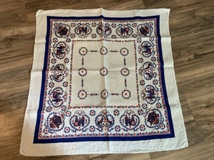 Kolf Austria Mantel Arte Folclórico Lino 37 1/2 X 39 - Imagen 1 de 7