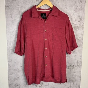 Camicia hawaiana Jamaica Jaxx-uomo taglia XL 100% seta manica corta casual piccolo difetto - Foto 1 di 5