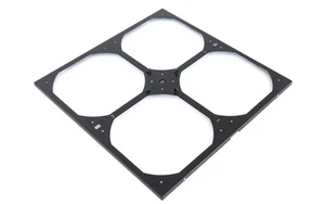 Watercool MO-RA IV 400 Fan Frame for 200mm Fans, Black - Afbeelding 1 van 4