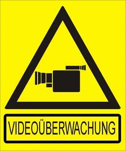 Hinweisschild VIDEOÜBERWACHUNG 30 x 24 cm - Bild 1 von 1