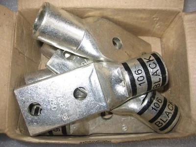 6) T&B 54223 Copper Compression Terminal Lug 750 kcmil Thomas Betts 2)1/2" Holes - Image 1 of 4