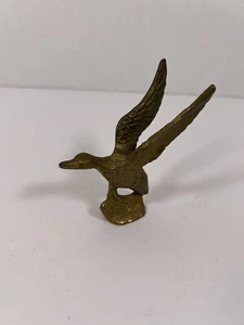 Vintage Messing Fliegende Ente Statue 50er Jahre Hütte Lodge See Deko - Bild 1 von 5
