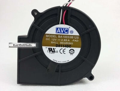 NEW AVC 9733 12V 2.85A Blower Cooling Fan Speed  3-Pin BA10033B12S -FAD - Image 1 of 4