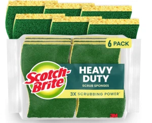 Scotch-Brite Spugne Scrub Resistenti, Spugne per Pulizia Cucina 6 Scrub - Foto 1 di 4