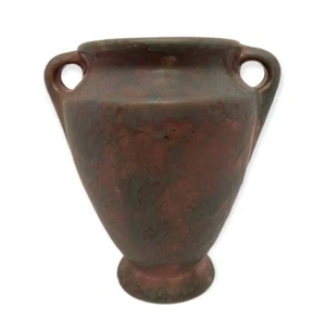 Burley Winter 1930s Vintage Art Pottery Mottled Purple Blue Vase Shape 45 - Picture 1 of 6