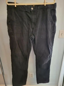 Carhartt Black Denim Jeans Straight Fit Herren 36x32 Arbeitsjeans - Bild 1 von 9