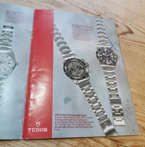 vintage 1976 Tudor Watch Catalogue MONTE CARLO 7169 / SUBMARINER 9411 Full set - Picture 1 of 15