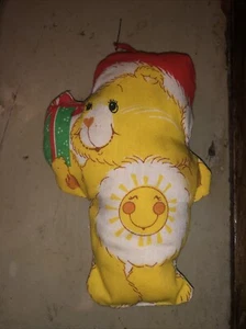 Adorno de Navidad vintage Funshine Care Oso vacaciones felpa corte y ver amarillo - Imagen 1 de 4
