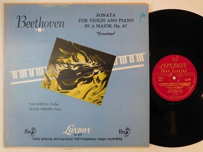 MAX ROSTAL Beethoven Violin Piano Sonata Kreutzer LONDON LP LL 575 mono Foto 1 de 4