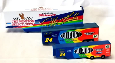 Lot of 3 pc Jeff Gordon #24 Dupont Transport Semi Tractor Trailers NASCAR - Image 1 of 4