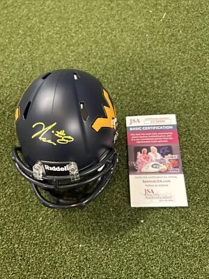 Nicco Marchiol Signed West Virginia Mountaineers Mini Helmet Football NCAA JSA - Image 1 of 4