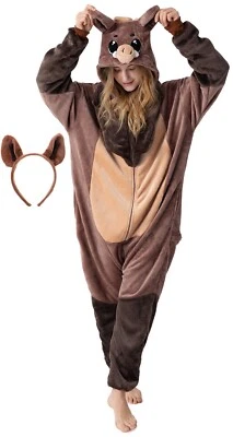 Wild Boar Costume Wild Boar Onesie Adult Ladies Mens Kigurumi - Image 1 of 4