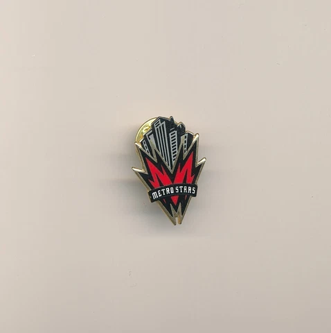 New York New Jersey Metro Stars Defunct Team MLS Football Soccer Pin Cover