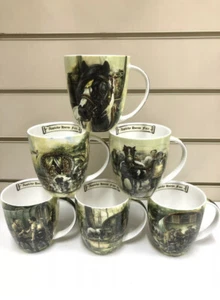 Appleby Kaffeebecher 6er Set Wohnwagen Pferd Fine Bone China Tee Kaffee ideales Geschenk - Bild 1 von 8