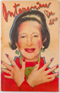 Diana Vreeland NINA HAGEN Lee Radziwill LOUIS MALLE Warhol's INTERVIEW MAGAZINE - Picture 1 of 15