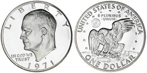 1971 S $1 40% Silver Proof Eisenhower Dollar - Picture 1 of 4