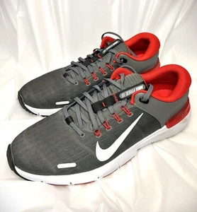 Nike Free G Golf NN Golf Cleats Iron Grey-White-Univ Red Size 11.5M FN0332-002 - Picture 1 of 5