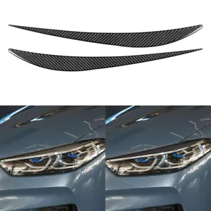 Borde de cejas de faros de fibra de carbono real para BMW Serie 8 G14 G15 G16 2019-22 - Imagen 1 de 10