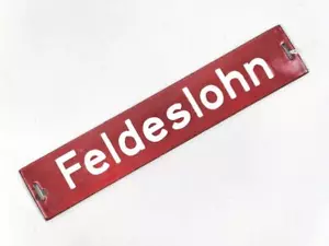 Emailleschild " Feldeslohn" 3, 7 x 20cm - Bild 1 von 4