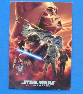 2015 Topps Star Wars Illustrated #MP-8 Chris Trevas Leia Hans Darth Vader Luke - Picture 1 of 2