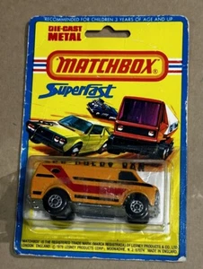 MATCHBOX SUPERFAST #68 CHEVY VAN 1979 ON ORIGINAL LESNEY STORE DISPLAY CARD - Picture 1 of 4